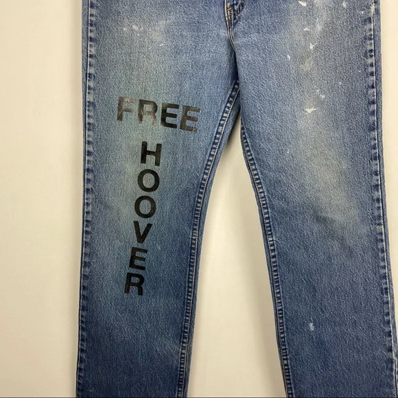 FREE HOOVER VINTAGE REPURPOSED LEVI’S JEANS - Picture 2 of 10